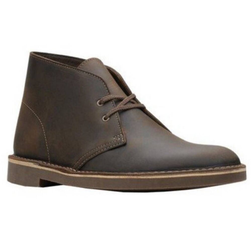 Clarks Bushacre II Beeswax Brown Leather Desert Chukka Boot Size 12